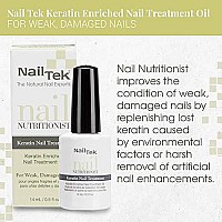 Nail Tek Nail Nutritionist, Keratin Enriched Nail Treatment Oil for Weak and Damaged Nails, 0.5 oz, 1-Pack