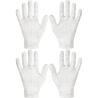 Eurow Dry Hand Healing Moisturizing Gloves for Men and Women, Night and Day, Durable and Reusable, 2 Pairs