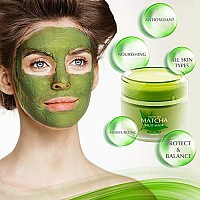 Green Tea Matcha Facial Mud Mask, Removes Blackheads, Reduces Wrinkles, Nourishing, Moisturizing, Improves Overall Complexion, Best Antioxidant, Younger Looking Skin, All Skin Face Types