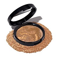 LAURA GELLER NEW YORK Award-Winning Baked Balance-n-Brighten Color Correcting Powder Foundation - Sand - Buildable Light to Medium Coverage - Demi-Matte Natural Finish