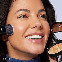 LAURA GELLER NEW YORK Award-Winning Baked Balance-n-Brighten Color Correcting Powder Foundation - Sand - Buildable Light to Medium Coverage - Demi-Matte Natural Finish