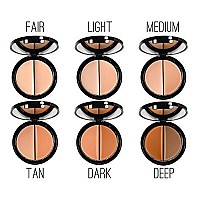 EVE PEARL Dual Salmon Concealer Full Coverage Under Eye Concealer Smooth Skin Treatment Brighten Makeup Hydrate Skincare (Light)