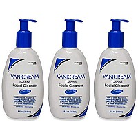 Vanicream Gentle Facial Cleanser for Sensitive Skin, 8 Oz (Pack of 3), Unscented, 24 Fl Oz