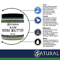 Organic Neem Butter-Coconut Oil, Neem Oil, Neem Leaf, Marula Oil, Kokum Butter, Rosemary, For Sensitive Skin, Itchy Skin, 8 oz.