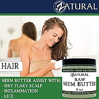 Organic Neem Butter-Coconut Oil, Neem Oil, Neem Leaf, Marula Oil, Kokum Butter, Rosemary, For Sensitive Skin, Itchy Skin, 8 oz.