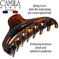 Camila Paris CP2370 French Hair Clip for Women, Medium Narrow, Open, Girls Hair Claw Clips Jaw Fashion Durable and Styling Hair Accessories for Women, Strong Hold No Slip Grip, Made in France