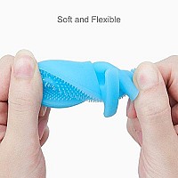 INNERNEED Super Soft Silicone Face Cleanser and Massager Brush Manual Facial Cleansing Brush Handheld Mat Scrubber For Sensitive, Delicate, Dry Skin (Pack of 4)