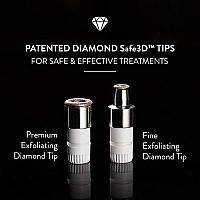 Microderm GLO Diamond Microdermabrasion Machine and Suction Tool - Clinical Micro Dermabrasion Kit for Tone Firm Skin, Advanced Home Facial Treatment System & Exfoliator For Bright Clear Skin