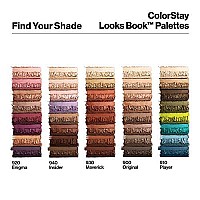 Eyeshadow Palette by Revlon, ColorStay Looks Book Eye Makeup, Highly Pigmented in Blendable Matte & Metallic Finishes, 920 Enigma, 0.21 Oz