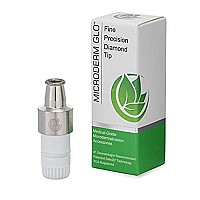 Microderm GLO Premium Diamond Microdermabrasion Tips - Medical Grade Stainless Steel Accessories, Patented Safe3D Technology, Safe for All Skin Types. (Fine/Precision)