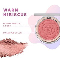 Flower Beauty Flower Pots Powder Blush - Smooth & Silky, Skin Tone Enhancing, Soft Satin Finish Makeup (Warm Hibiscus)