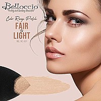 Belloccio High Definition Fair Shade Makeup Concealer 5 gram Jar - Conceal Imperfections, Hide Blemishes, Dark Under Eye Circles, Cosmetic Cream - Use Under Airbrush Foundation