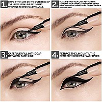 Aesthetica Felt Tip Liquid Eyeliner Pen - Fast-drying Waterproof & Smudge Proof Eye Liner (Jet Black)