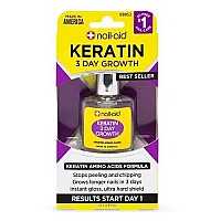 Nail-Aid Keratin 3 Day Growth Nail Treatment & Strengthener, Clear, 0.55 Fl Oz