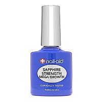 Nail-Aid Sapphire Strengthener & Mega Growth Treatment - Clear, 0.55 Fl Oz