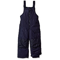 LONDON FOg Boys Little classic Heavyweight Snow Bib Ski Pant Winter Snowsuit, NavyMidnight, 7