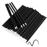 Bysiter Disposable Eyeliner Brush Eye shadow Applicator Fine Point Eye Liner Pens Lip Liner brushs cosmetic Wands Makeup Tool set200pcs (Black)