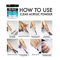 Mia Secret Clear Acrylic Powder (1oz)