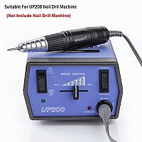 Makartt Nail Drill Handpiece for Up200 Machine Professional Electric File Remove Gel Polish Poly Nail Gel Black B-05