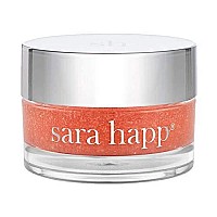 sara happ The Lip Scrub: Sparkling Peach Sugar Scrub, Exfoliating Lip Treatment, Moisturizer for Dry and Flaky Lips, Vegan, 0.5 oz