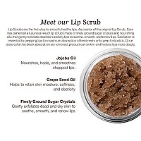 sara happ The Lip Scrub: Sparkling Peach Sugar Scrub, Exfoliating Lip Treatment, Moisturizer for Dry and Flaky Lips, Vegan, 0.5 oz