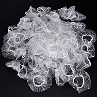 100 Pack Clear Disposable Ear Protectors Waterproof Ear Covers For Hair Dye, Shower, Bathing