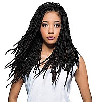 Bobbi Boss Synthetic Hair Crochet Braids African Roots Braid Collection Nu Locs 18 (6-PACK, 2)