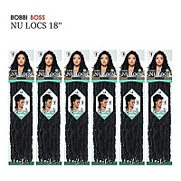 Bobbi Boss Synthetic Hair Crochet Braids African Roots Braid Collection Nu Locs 18 (6-PACK, 2)