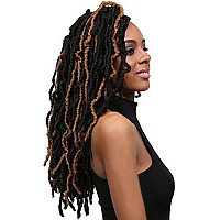 Bobbi Boss Synthetic Hair Crochet Braids African Roots Braid Collection Nu Locs 18 (6-PACK, 2)