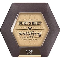 Burts Bees 100% Natural Origin Mattifying Powder Foundation, Bare - 0.3 Ounce