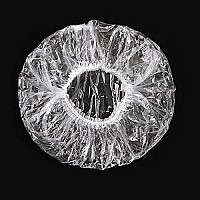 100 Pcs Disposable Plastic Thick Shower Caps Clear Elastic Bath Cap For Women Spa,Home Use,Hotel And Hair Salon,Pack Of 100 Individually Wrapped