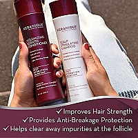 Keranique Deep Hydrating Shampoo And Conditioner Set For Hair Growth And Thinning Hair | Keratin Hair Treatment | Keratin Amino Complex, Free Of Sulfates, Dyes And Parabens, 8 Fl Oz