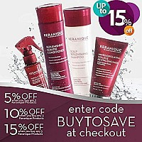 Keranique Deep Hydrating Shampoo And Conditioner Set For Hair Growth And Thinning Hair | Keratin Hair Treatment | Keratin Amino Complex, Free Of Sulfates, Dyes And Parabens, 8 Fl Oz