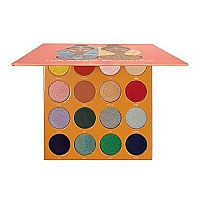 Juvia's Place Bright and Bold Reds Eyeshadow Palette - Professional Eye Makeup, Pigmented Eyeshadow Palette, Makeup Palette for Eye Color & Shine, Pressed Eyeshadow Cosmetics, Shades of 16