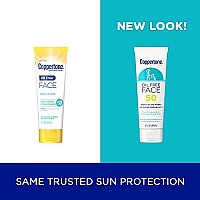 Coppertone Face Sunscreen SPF 50, Oil Free Sunscreen for Face, Water Resistant SPF 50 Sunscreen Face Lotion, Travel Size Sunscreen, 3 Fl Oz Tube