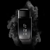 Carolina Herrera 212 Vip Black Fragrance For Men - Energetic And Spicy Scent - Notes Of Lavender, Black Vanilla Husk And Musk - Skin Friendly - Aromatic Fougere Fragrance - Edp Spray - 3.4 Oz