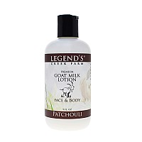 Legends creek Farm, Premium goat Milk Lotion, For Body, Hand & Face, Deeply Moisturizing With Shea Butter, Sunflower Oil & Aloe, No Harsh chemicals, Handmade in USA, 9 Oz (Patchouli L)