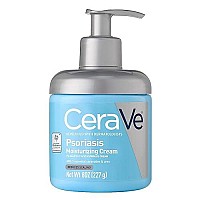 CeraVe Moisturizing Cream for Psoriasis Treatment | With Salicylic Acid for Dry Skin Itch Relief & Urea for Moisturizing | Fragrance Free & Allergy Tested | 8 Oz