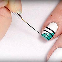 Winstonia Striping Nail Art Brushes For Long Lines, Details, Fine Designs 3 Pcs Striper Brushes Set - Amazing Trio