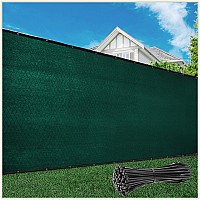 colourTree customized Size Fence Screen Privacy Screen green 5 x 18 - commercial grade 170 gSM - Heavy Duty - 3 Years Warranty - cable Zip Ties Included