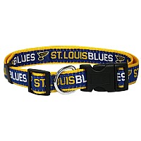 Pets First NHL Saint Louis Blues collar for Dogs cats, Medium - Adjustable, cute Stylish The Ultimate Hockey Fan collar