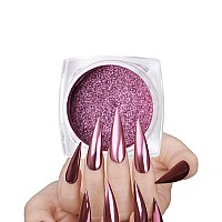 MEILINDS Rose gold Nail Art Mirror Powder glitter chrome Pigment Dust Decoration DIY Manicure 1gBottle