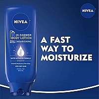 NIVEA Nourishing In Shower Lotion, Body Lotion for Dry Skin, 13.5 Fl Oz Bottle(Pack of 3)