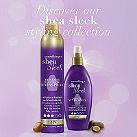 OGX Smoothing + Shea Sleek Humidity Blocking Hairspray, 8 Ounce, Purple