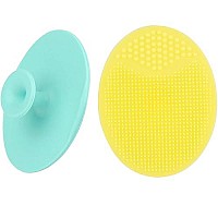 Silicone Face Scrubbers Exfoliator Brush-Facial cleansing Brush Blackhead Scrubber Exfoliating, Precision Pore cleansing pad Acne Blackheads Removing Face Brush-2 Pack