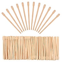 500 Pieces Brow Wax Sticks Small Wax Spatulas Applicator Wood craft Sticks for Hair Removal Eyebrow Lip, Nose Wax Applicator Sticks