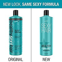 SexyHair Healthy Tri-Wheat Leave-In Conditioner, 33.8 Oz | Up to 90% Better Detangling | Reduces Breakage | Moisture, Smoothness, and Shine GREEN