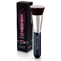 Large Flat Top Kabuki Foundation Brush By Keshima - Premium Makeup Brush for Liquid, cream, and Powder - Buffing, Blending, and Face Brush, 16 Top Diameter