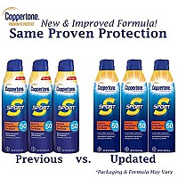 Coppertone SPORT Sunscreen Spray SPF 50, Water Resistant Spray Sunscreen, Broad Spectrum SPF 50 Sunscreen, Bulk Sunscreen Pack, 5.5 Oz Spray, Pack of 3