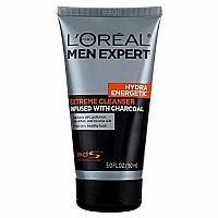 L'Oreal Paris Men Expert Hydra Energetic Daily Facial Cleanser with Charcoal, 2 ct.